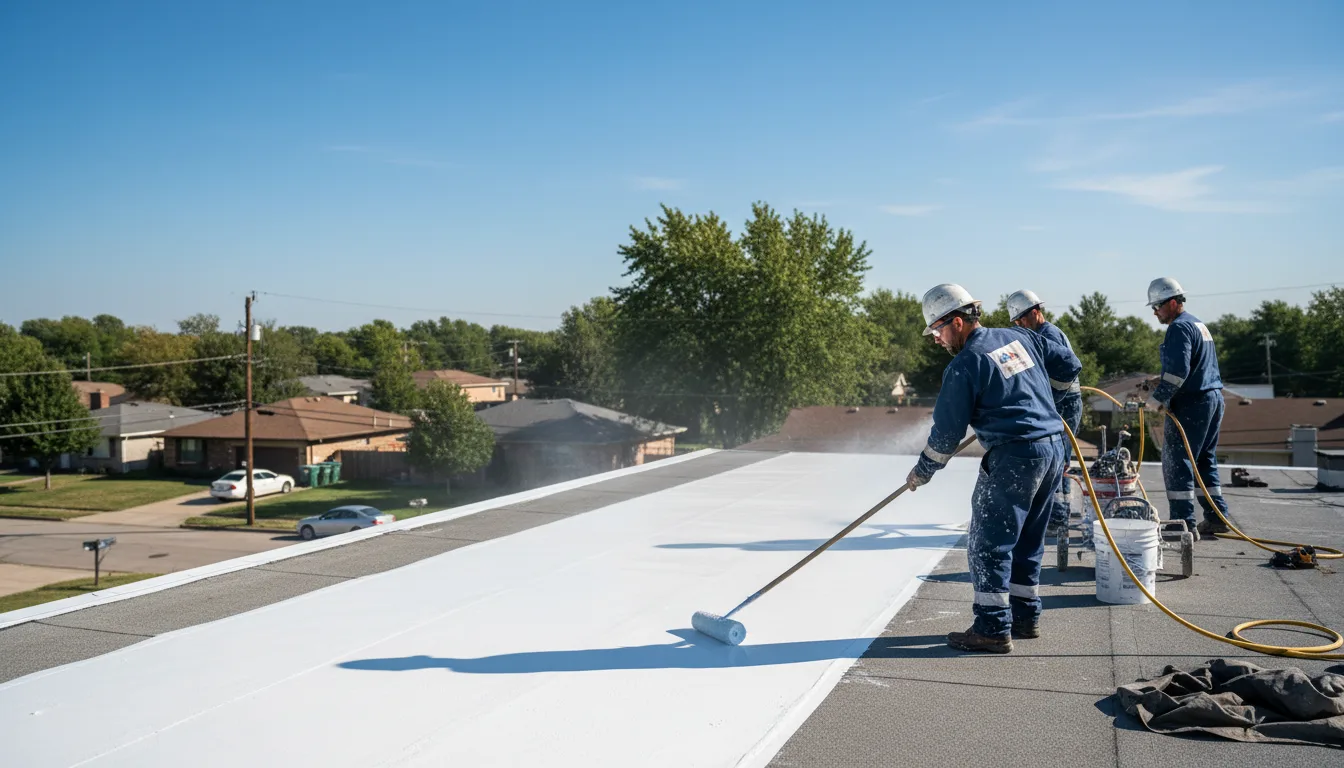 Commercial roof coating in Schaller, IA near me